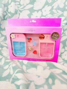 Palm Party Sweet Treat Hand Sanitizer Set With DIY Charms 🍒💖